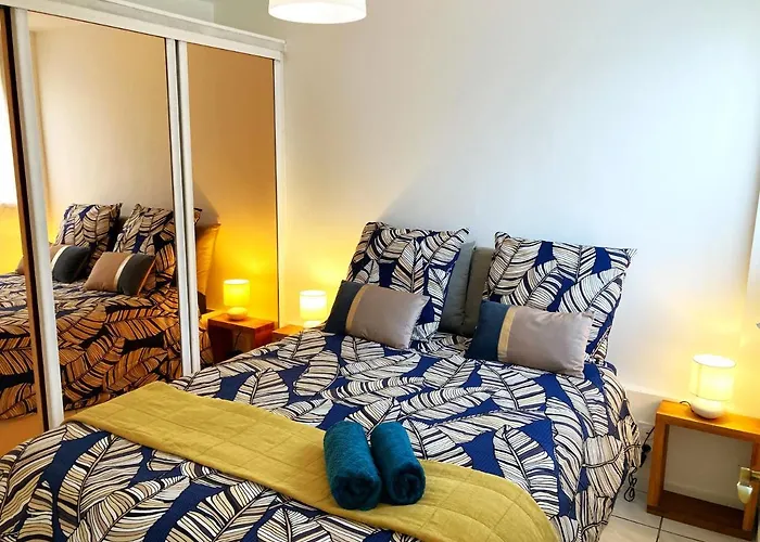 Blue Summer Vibes Appartement For 4P, Ac, Terrace, Parking, Beach At 50M, Spa Access -6